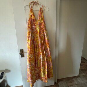 J Crew Collection Double-Strap V-Neck Maxi Dress - Size L